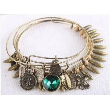 Set of oxidized ethnic Bangles