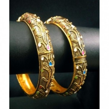 Designer Antique Broad Bangles
